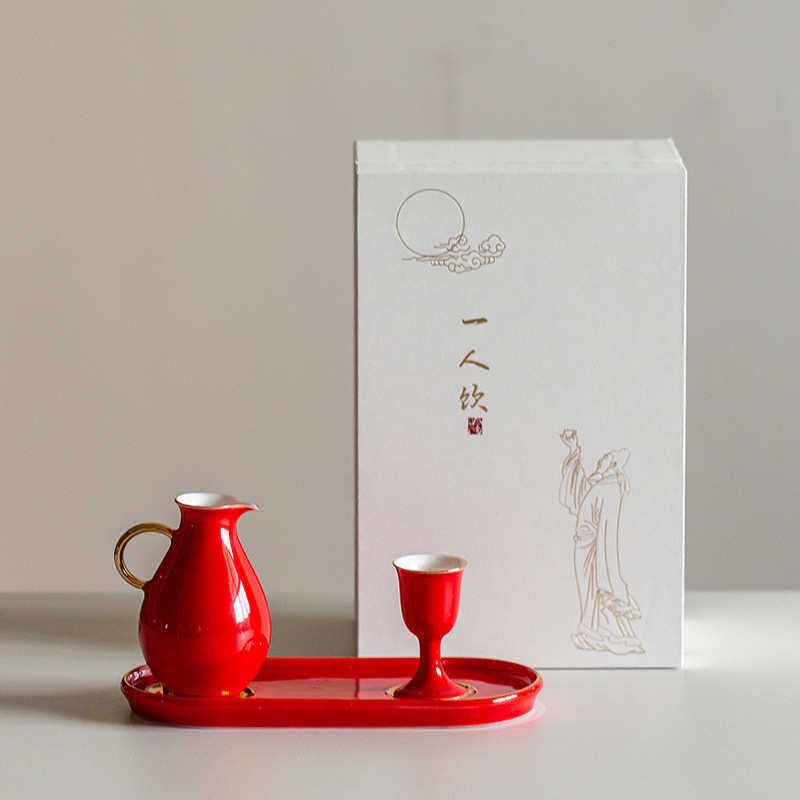 陶瓷酒具酒器酒壶酒杯批发陶瓷随手礼套装白瓷中式白酒分酒器礼品