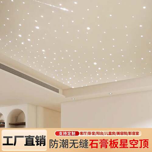 星空顶厂家喷绘星空顶石膏板星空灯气氛灯卧室影音室星空顶厂家