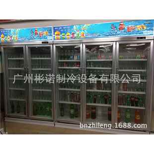 供 超市三无品牌/门料饮展示应柜连锁超市合作商 饮料冰箱冷藏展