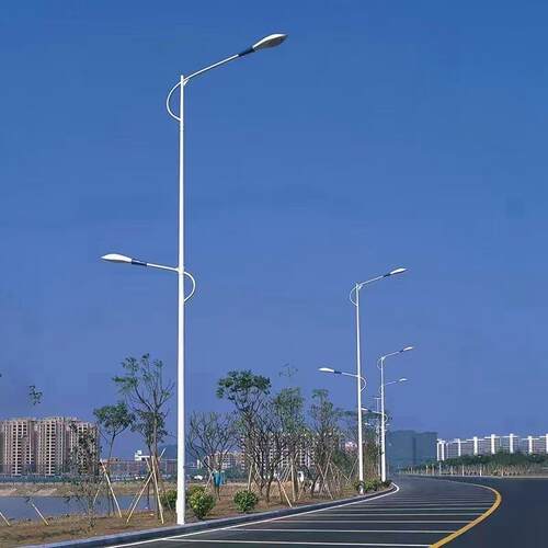 LED路灯杆厂家报价6米高路灯杆新农村扶贫项目电线杆落地安装
