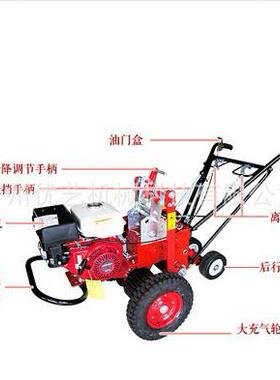 卡夫3500GX270汽油9马力起草皮机草坪移植机35cm自走新款铲草机