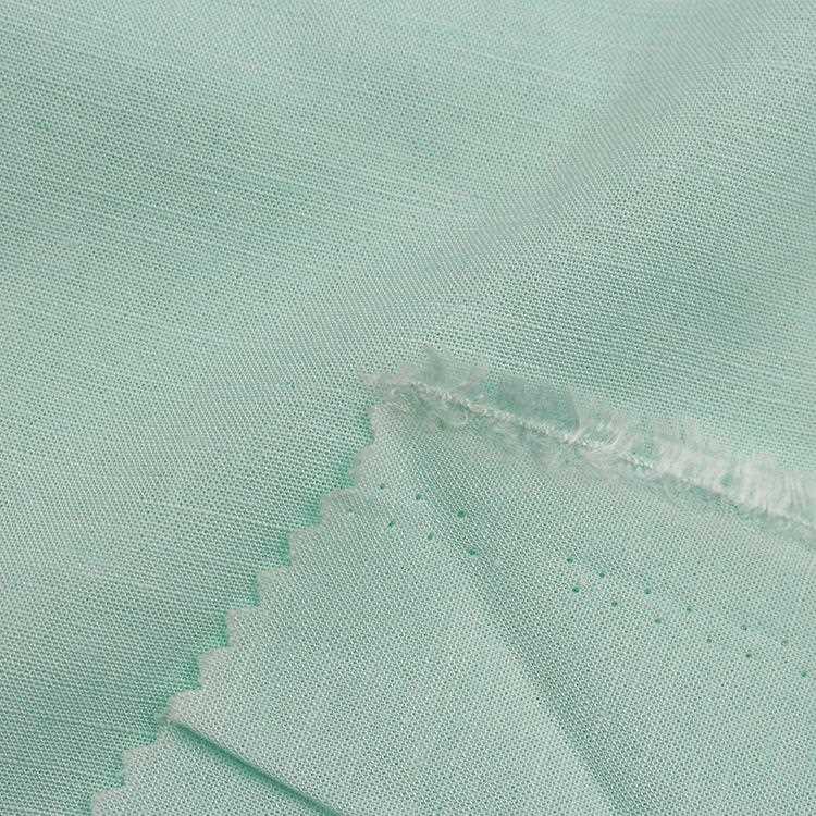 新款直销天丝麻竹节棉 汉服衬衫亚麻棉布 运动太极服梭织亚麻面料