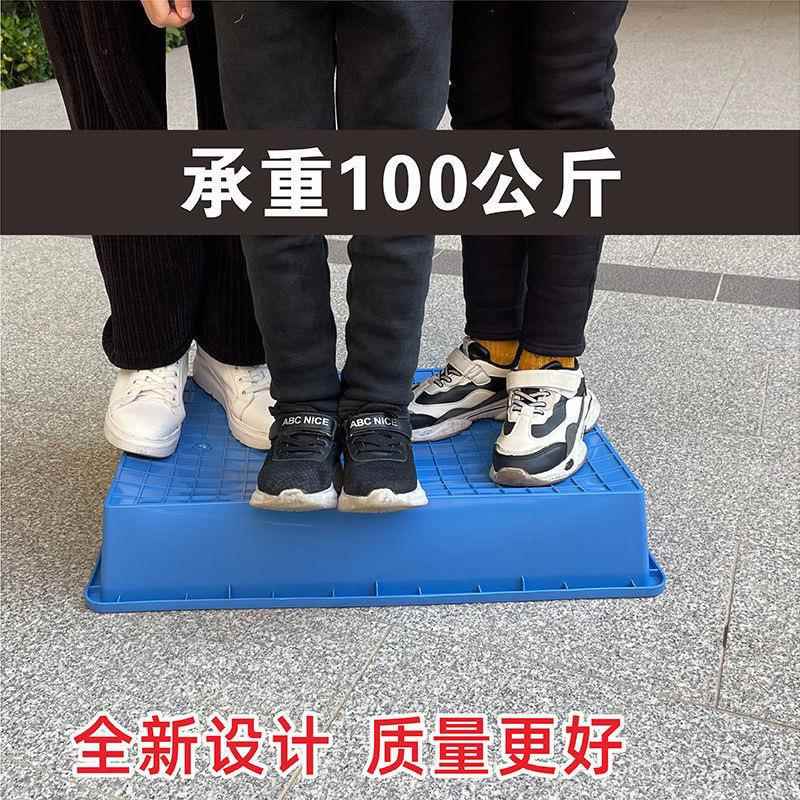 物大号塑料大方盘塑盘浅盘胶盘见详情工具盒四厚方盘料盘儿胶童沙