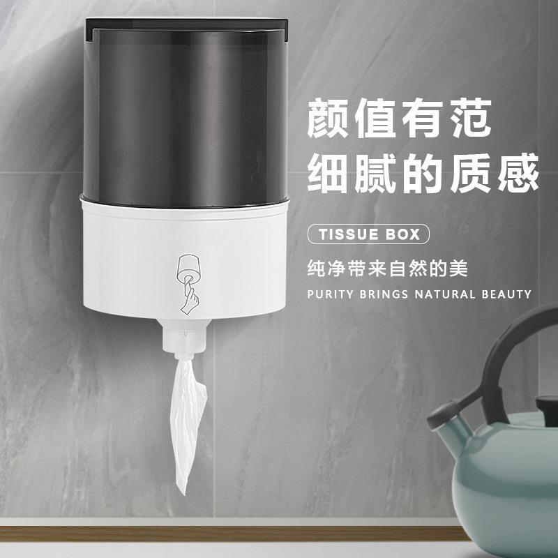 中心抽筒卷擦手纸巾盒纸架厕公共HCJ所酒店卫生间防水厕纸手巾盒图片