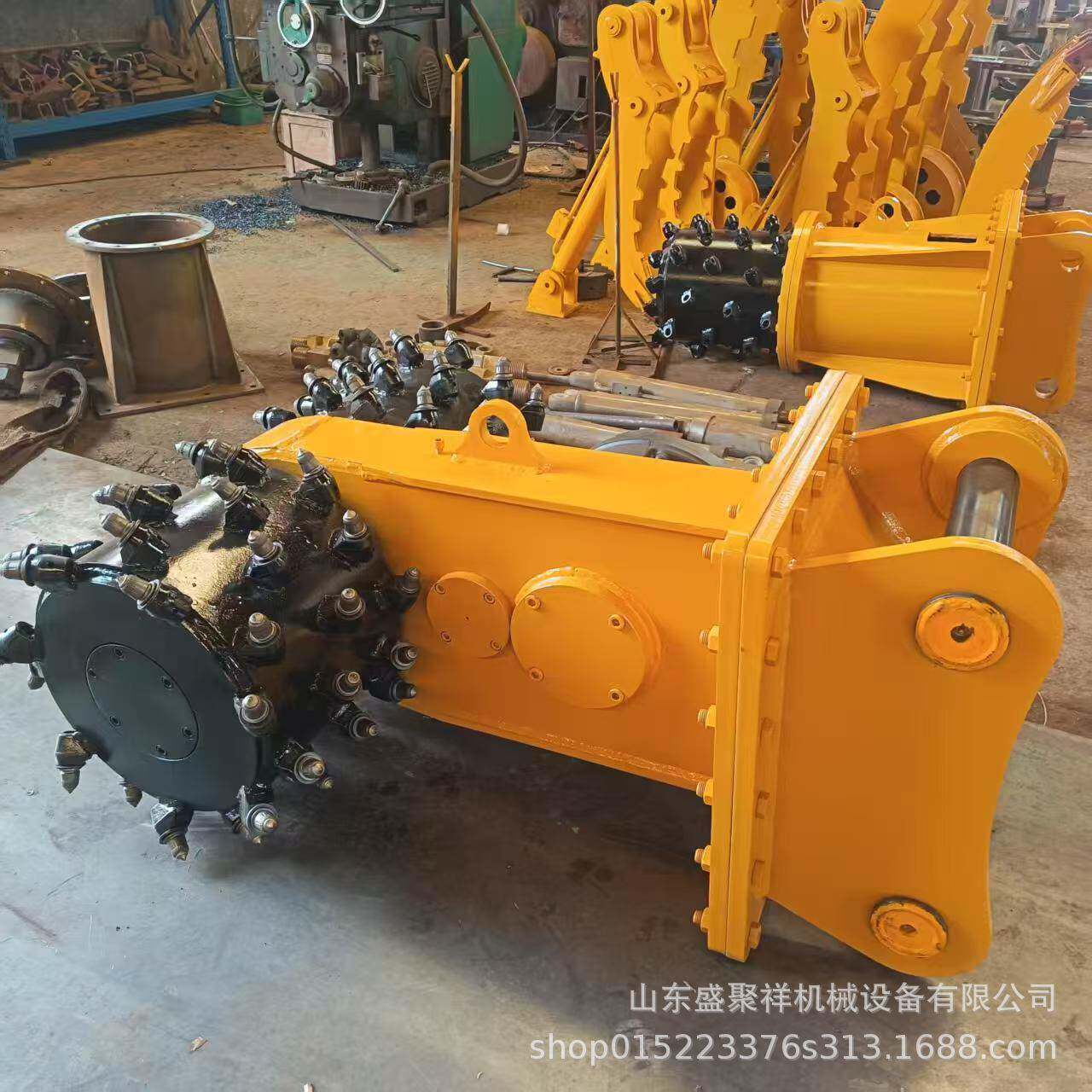 挖掘机洗挖机液压铣刨机隧道掘进头横向纵向混凝土路面刨沟铣挖头