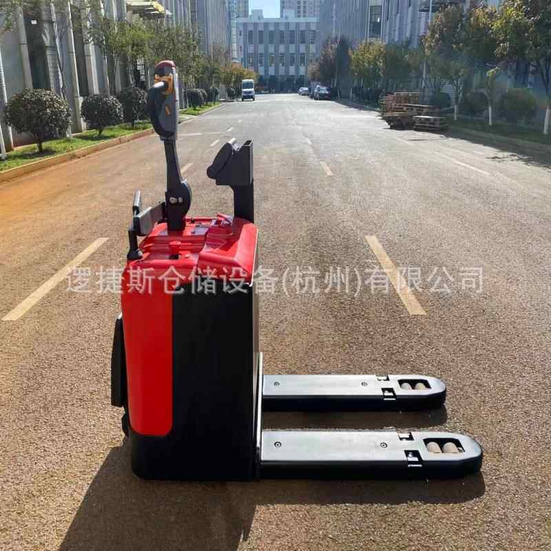 电动站驾式搬运车液压电子秤托盘搬运车3吨带称重叉车托盘车地磅