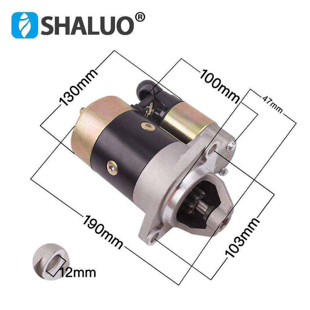 QD114A 12V 0.8KW 发动机柴油发电机电机起动器静音电启动