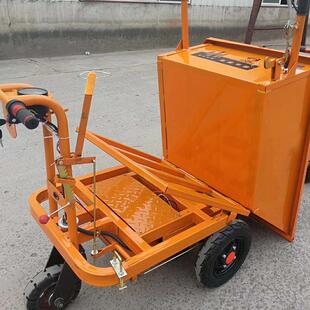 电动手推车三轮5106车搬运车灰斗车板拉砖 农卸用自翻平斗车