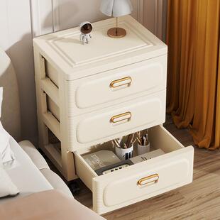 床头柜出租屋收纳整理家用爆款 小柜子房间储物柜多功能卧室收纳柜