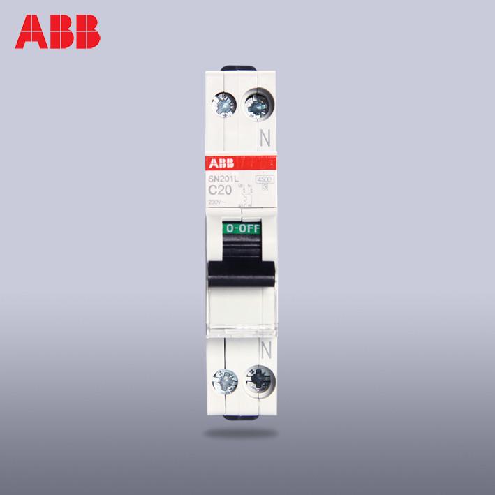 ABB空气开关DPN双进双出SN201L断路器10-40A一位双极单片1P+N进口