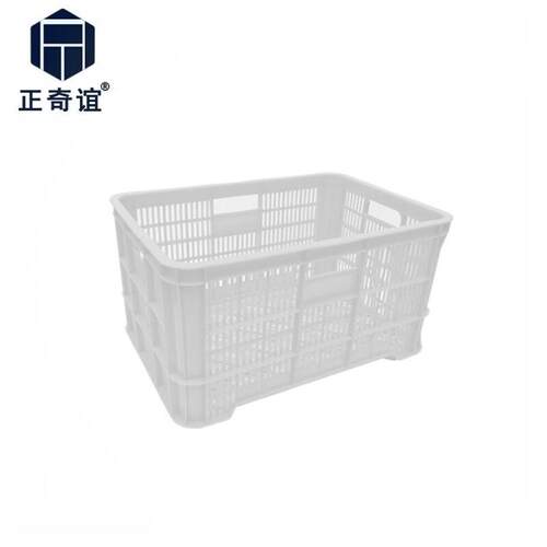 正奇谊加厚塑料胶筐周转箱蔬菜运输筐大号收纳框箩筐网眼快递框40