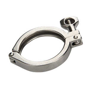 304不锈钢重型精铸卡箍 卫生级快装接头抱箍加厚卡扣法兰卡盘管夹