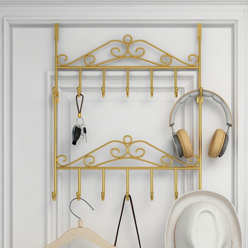卧室门衣帽钩门后挂钩组合衣架