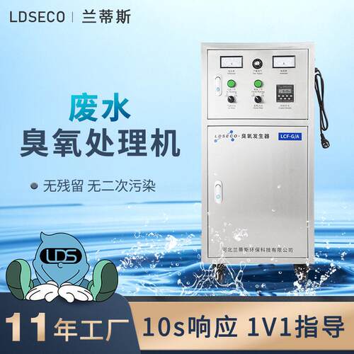 兰蒂斯废水处理臭氧机空气源水杀菌移动式臭氧发生器厂家