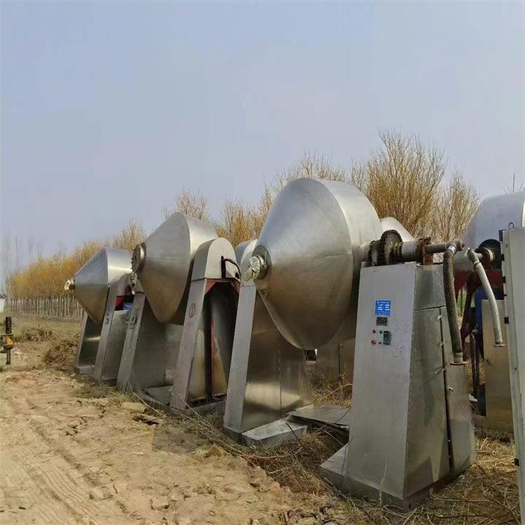 二手3000L搪瓷双锥回转真空干燥机 医药食品化工粉末颗粒混合设备