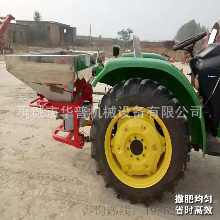 不锈钢撒肥机粉末肥颗粒肥撒播机大型拖拉机后置洒肥机