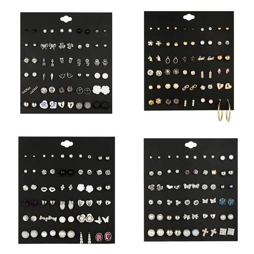 Mixed Earrings Set Earrings for Women Girls Ear Studs 耳钉环