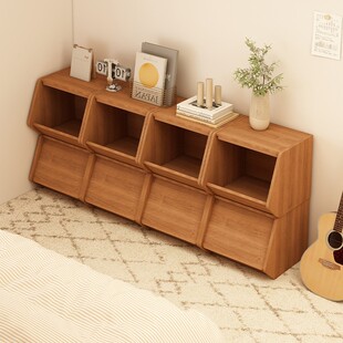 自由组合木质床头柜儿童玩具收纳柜卧室小型矮书柜家用床边置物架