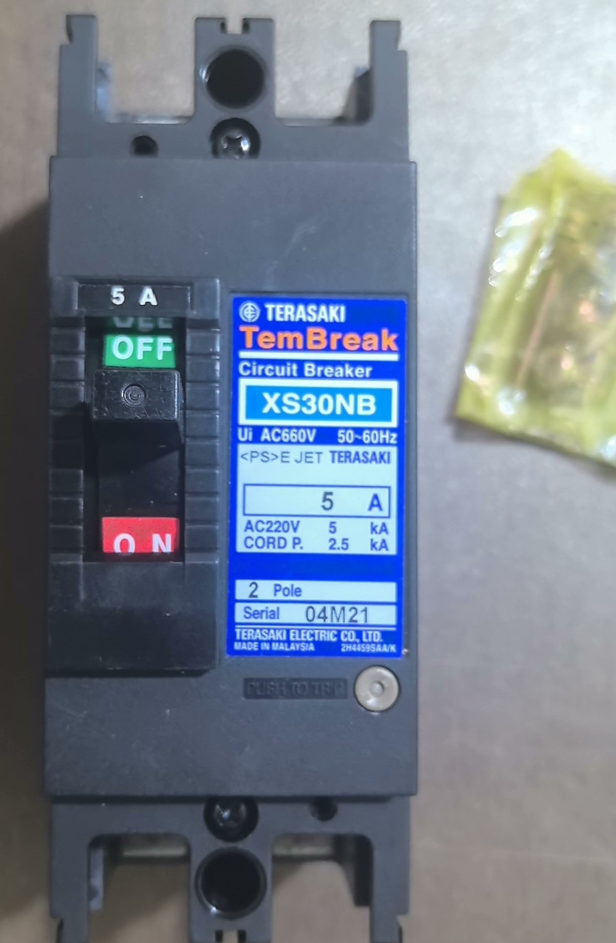 TERASAKI寺崎断路器 XS30NB 2P 5A