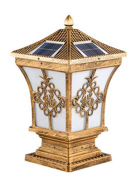 压铸铝阳能门围55555555墙灯网福花园柱头灯庭院灯太渔阳能太庭院