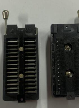 IC锁紧测试座ARIES编程器烧录座DIP28台湾产测试座间距2.54mm