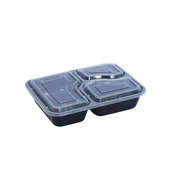 三格1000ml方形一次性餐盒两格四格五格多格外卖打包盒分餐PP餐盒