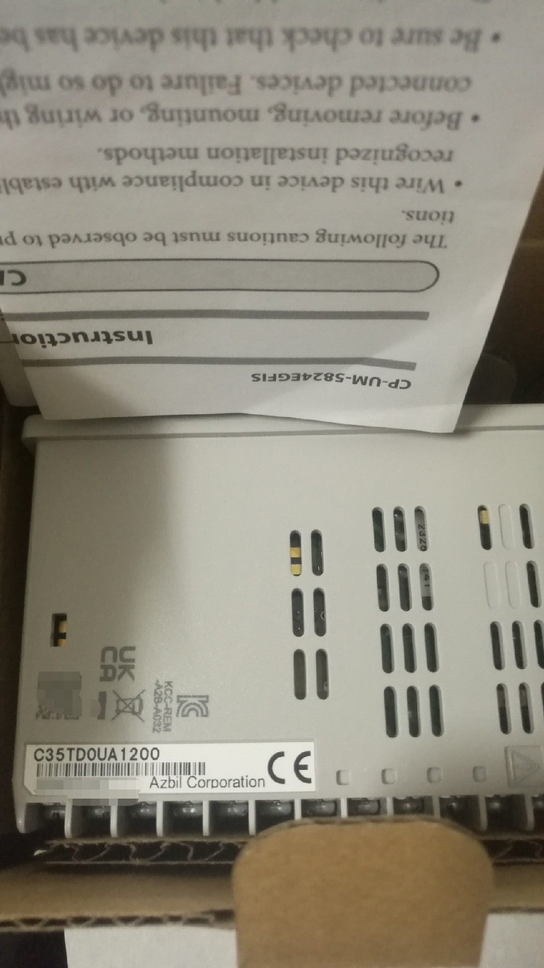 C35TD0UA1200  AZBIL   温控器  原装全