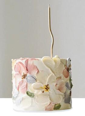 224款塑胶蛋糕模型红简约新珍珠蜡AL烛0橱窗网道具假