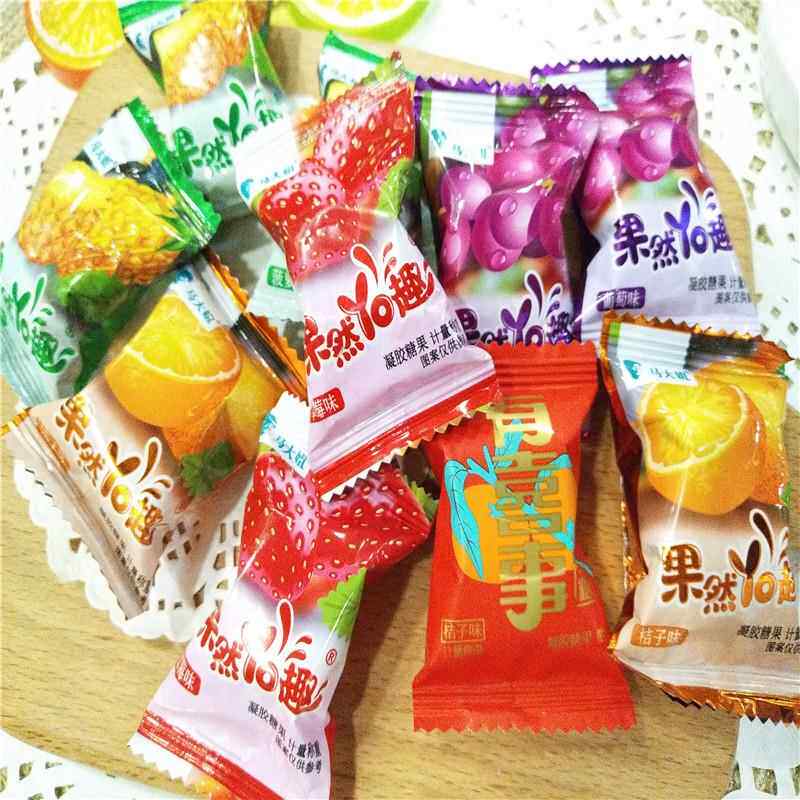马大姐水果软糖果味软糖草莓桔子菠萝蜜瓜葡萄香橙果然有趣软500g
