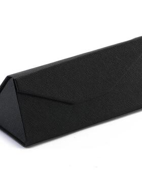 黑色拉链盒折叠太阳镜盒眼镜袋眼镜布防蓝光测试灯偏光测试卡