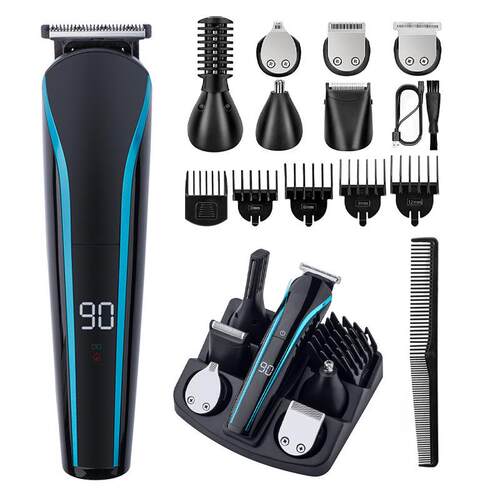 电动理发器液晶数显剃须刀多功能男雕刻剪修眉刀六合一剃头刀套装