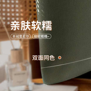 窗帘卧室全遮光双面雪尼尔新款 法式 高级感复古绿色遮阳防晒布批发