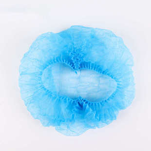 一次性无纺布条帽防尘条形帽劳保条帽厨师蘑菇帽防护头套厂家供应