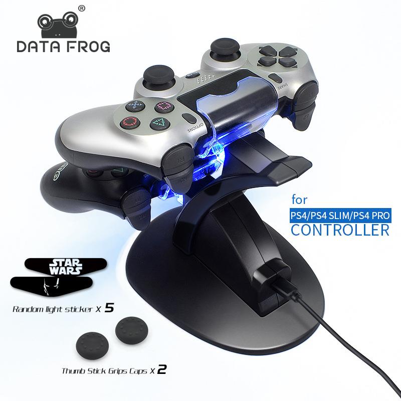 适用ps4座充 原装 slim pro支架底座 充电器双手柄配件 双充充电