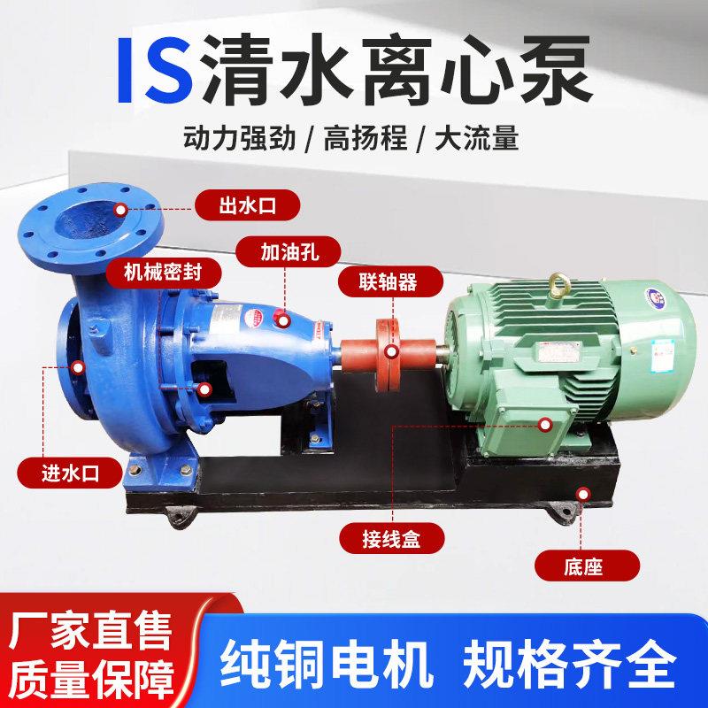 IS清水离心泵高扬程大流量水泵抽水泵农用卧式抽水机农田灌溉增压