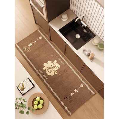 厨房专用地垫家用长条硅藻泥垫吸油吸水耐脏防滑垫免洗可擦可裁剪
