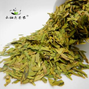 云栖老茶农 杭州原产地发货龙井茶片 小片心 5目绿茶末龙井白茶片