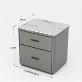 意式 床岩板网木轻奢皮实质Z07落地超窄迷你头 红收纳柜主卧免安装