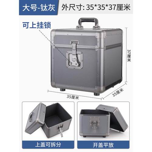 正品C黑胶防纳箱黑胶片唱片收藏架D专辑收存放整理LP盒子影碟潮储