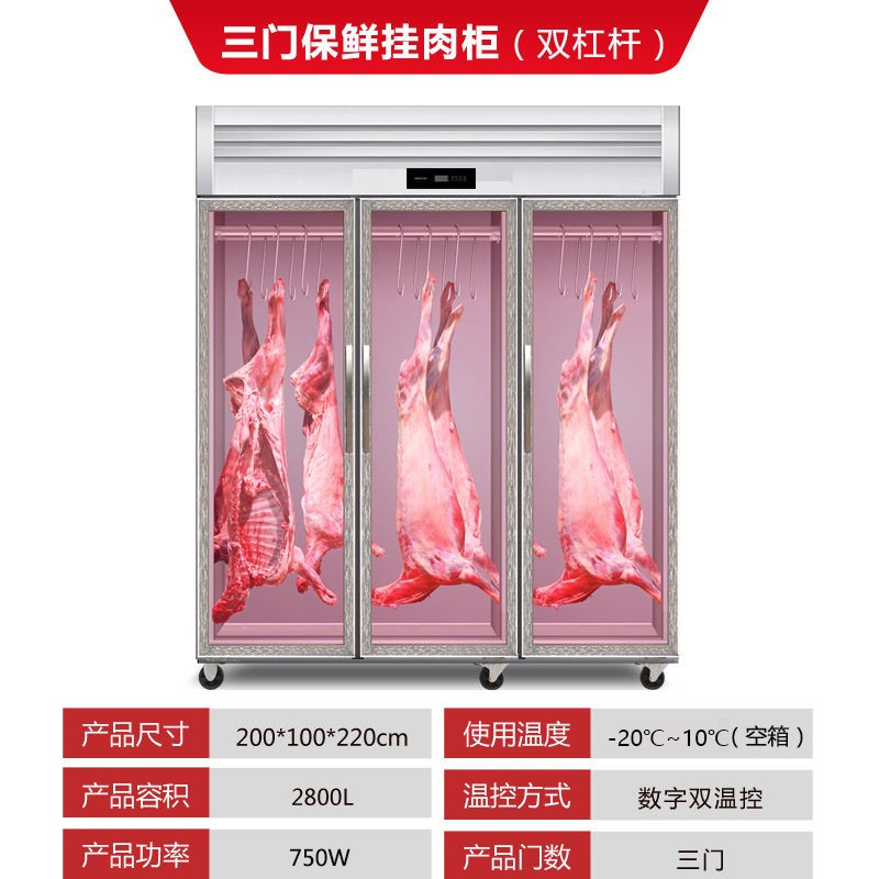 柜冷柜鲜肉柜折扣柜保鲜商用展示冷藏展示肉挂新款【】新款鲜立式