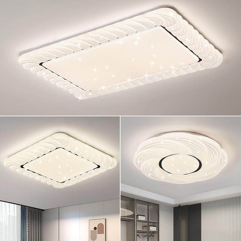 直销新款智能led吸顶灯圆形卧室灯现代简约大气长方形客厅灯餐厅