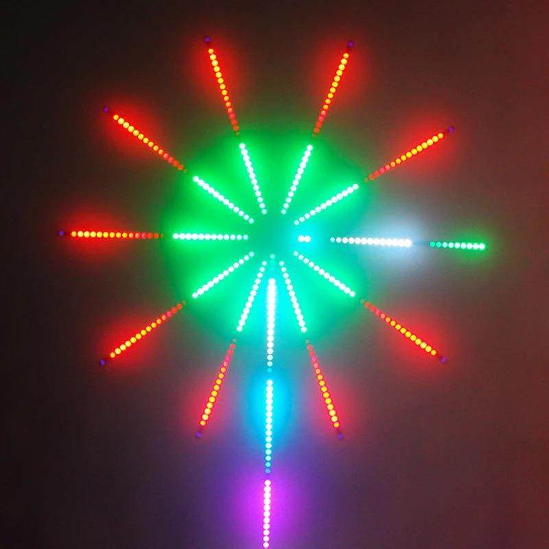 LED声光LXS波鼓烟灯带乐器鼓酒吧追光控音氛围灯节乐奏花灯RGB