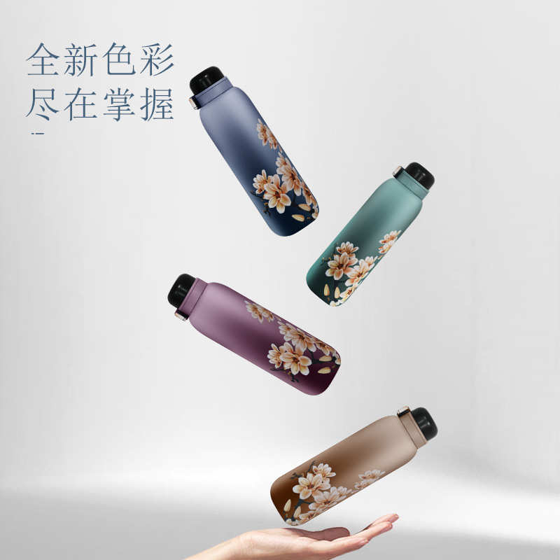 遮阳五折黑胶太阳城防晒新中式花典雅伞超轻迷你s5450qb41