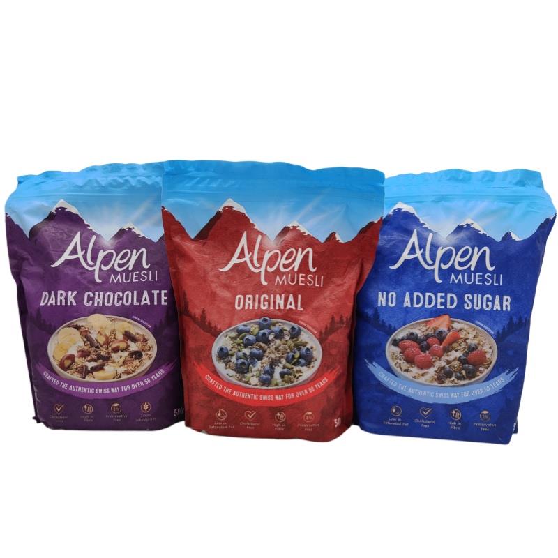 南非进口欧倍瑞士风味水果坚果早餐麦片Alpen欧宝营养麦500g