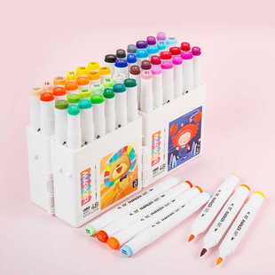 美术绘画鸦画材儿童画笔 60色装 706可折叠双头马克笔36色 48色