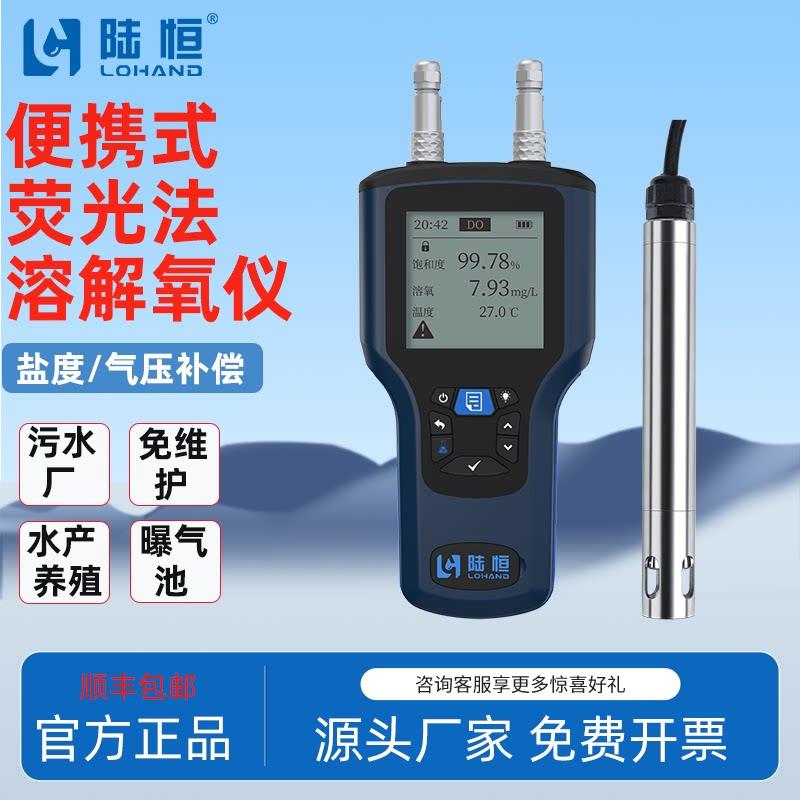 陆恒可携式萤光溶解氧检测仪曝气池污水分析溶氧仪DO含氧量测定仪