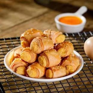 一口酥独立包装肉松芝麻咸蛋黄味网红零食糕点休闲鸡蛋酥整箱