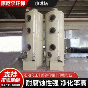 PP淋塔工业废气处理硫设备除臭净化喷淋KNE 001塔喷酸雾脱不锈钢