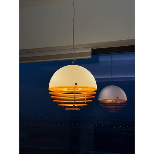 中古奶油风日落橙色餐厅吊灯包豪斯吧台岛台孟菲斯设计师水吧灯