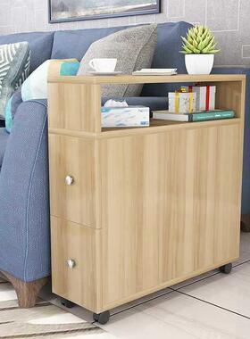 简夹约边几边客角厅边柜沙发角桌可VLE缝窄柜扶手桌移动创意/·